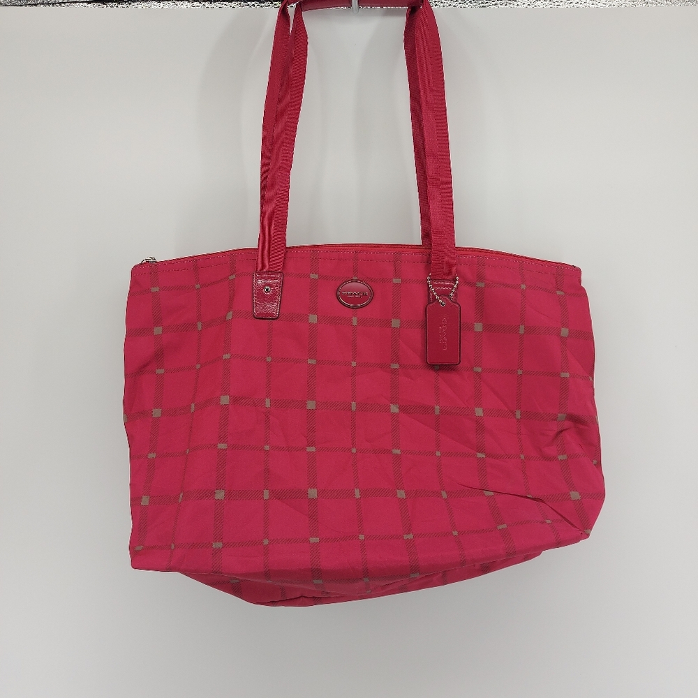 Coach Getaway Packable Nylon Tote bag Pink